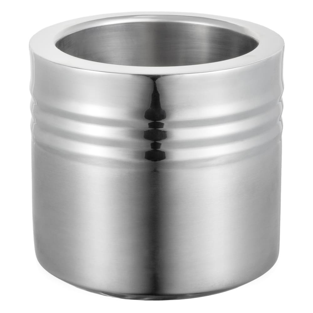 Bon Chef 9315 5 1/8" Round Salad Dressing Container, Stainless