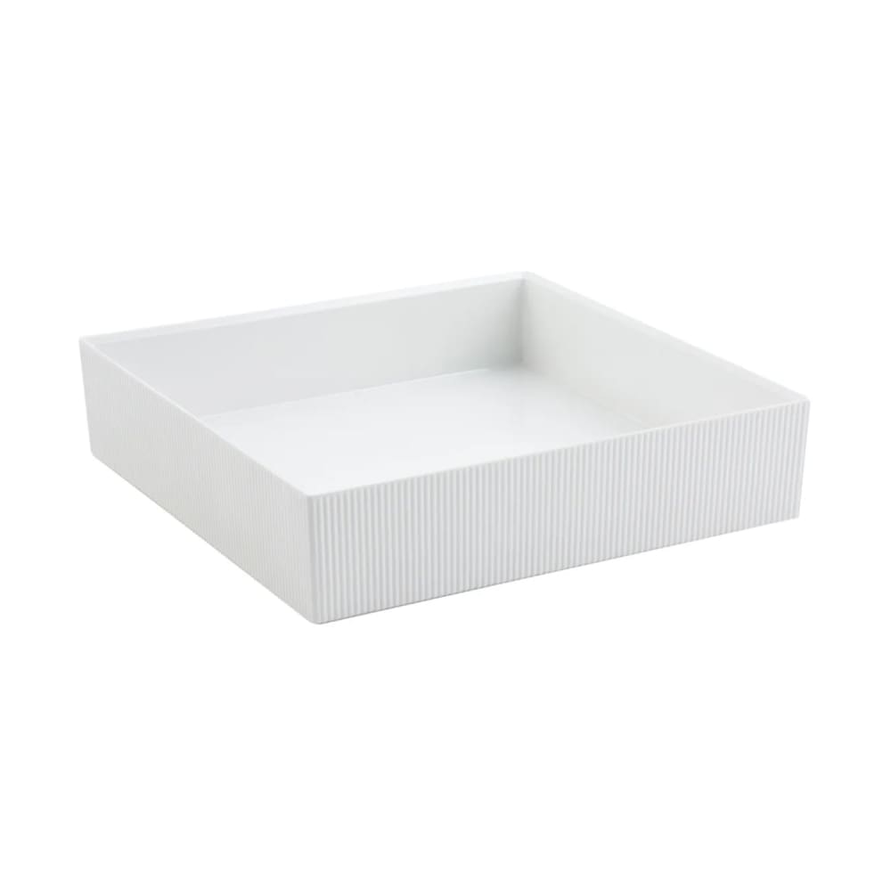 Bon Chef 9324WHITE 11 1/4" Cold Wave Underliner - White