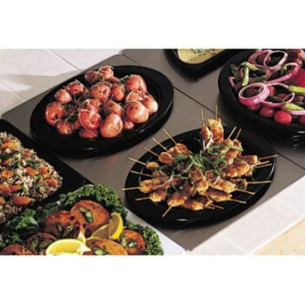 Bon Chef 966025 Full Size Tile Tray w/  Cutout for (2) 5203, Stainless Steel