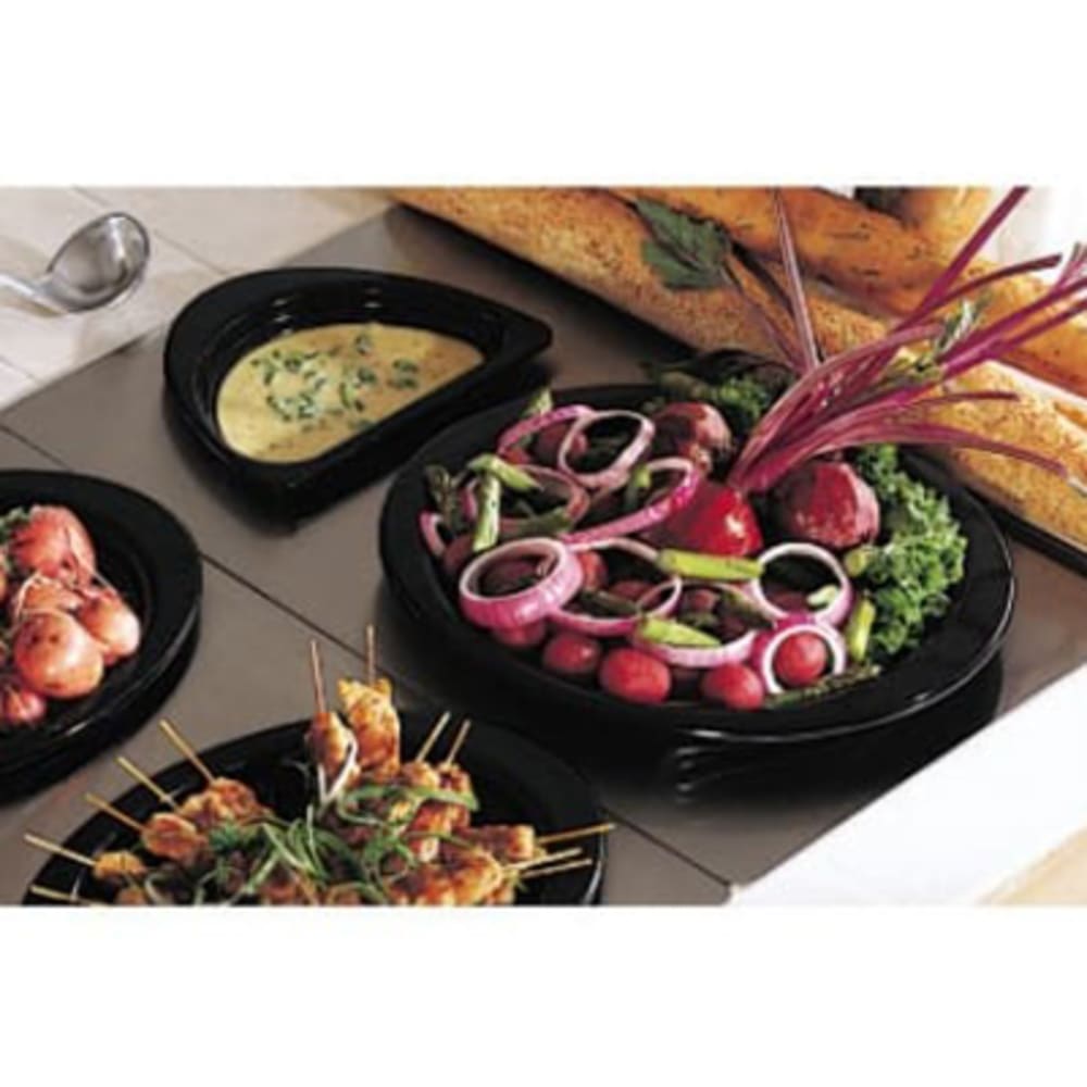 Bon Chef 966045 Full Size Tile Tray w/  Cutouts for (1) 5260 & (1) 5202, Stainless