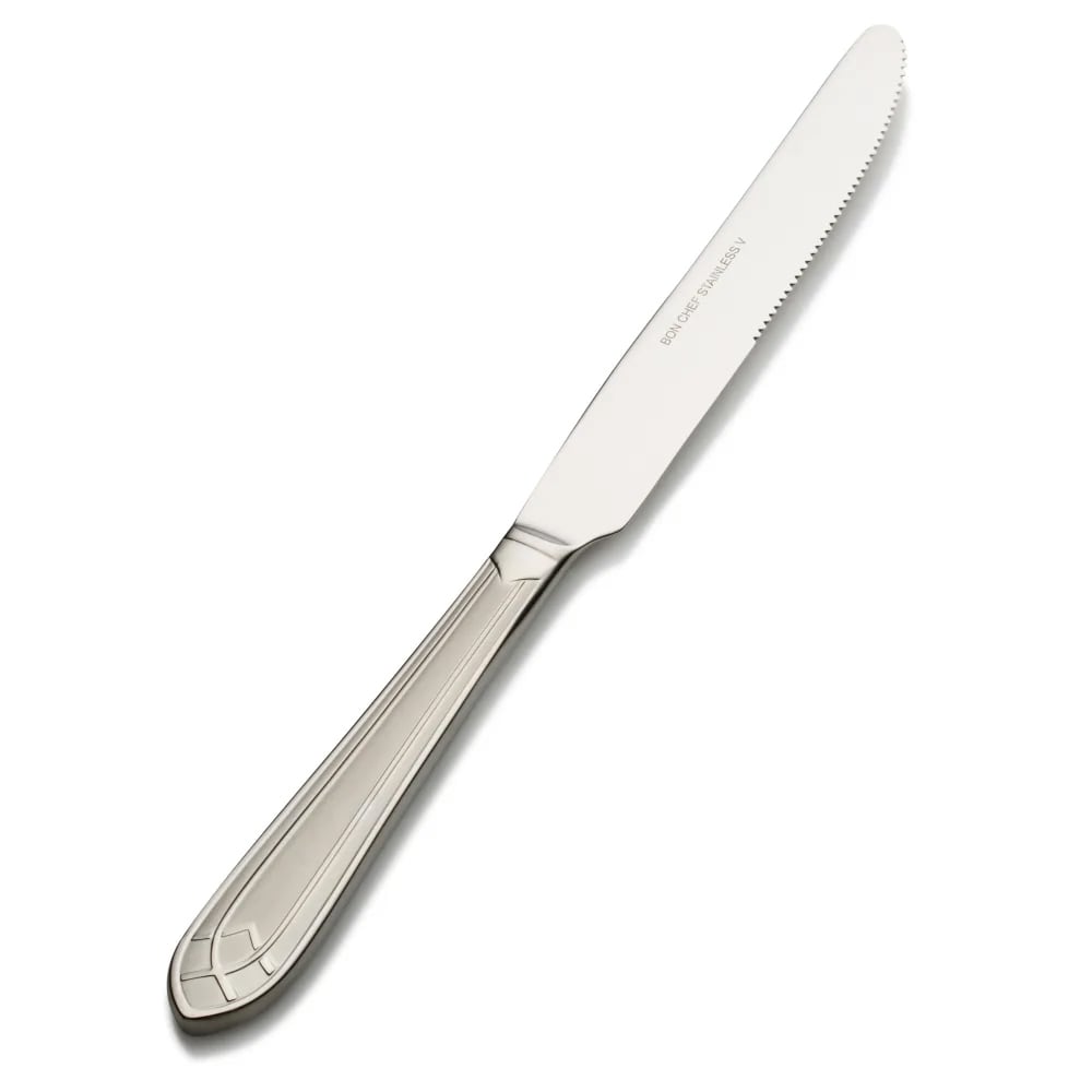 Bon Chef S1412 9 5/6" Dinner Knife with 13/0 Stainless Grade, Viva Pattern