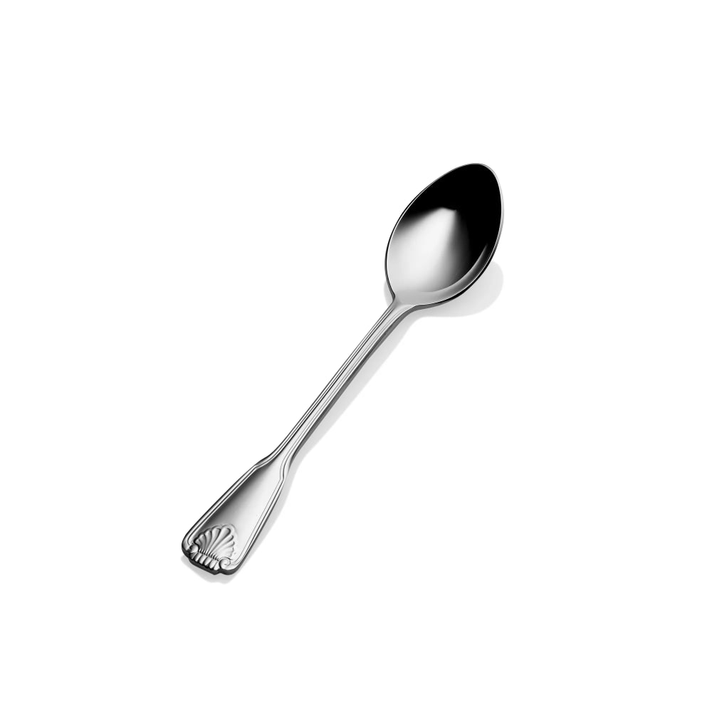 Bon Chef S2000 6 2/7" Teaspoon with 18/10 Stainless Grade, Shell Pattern