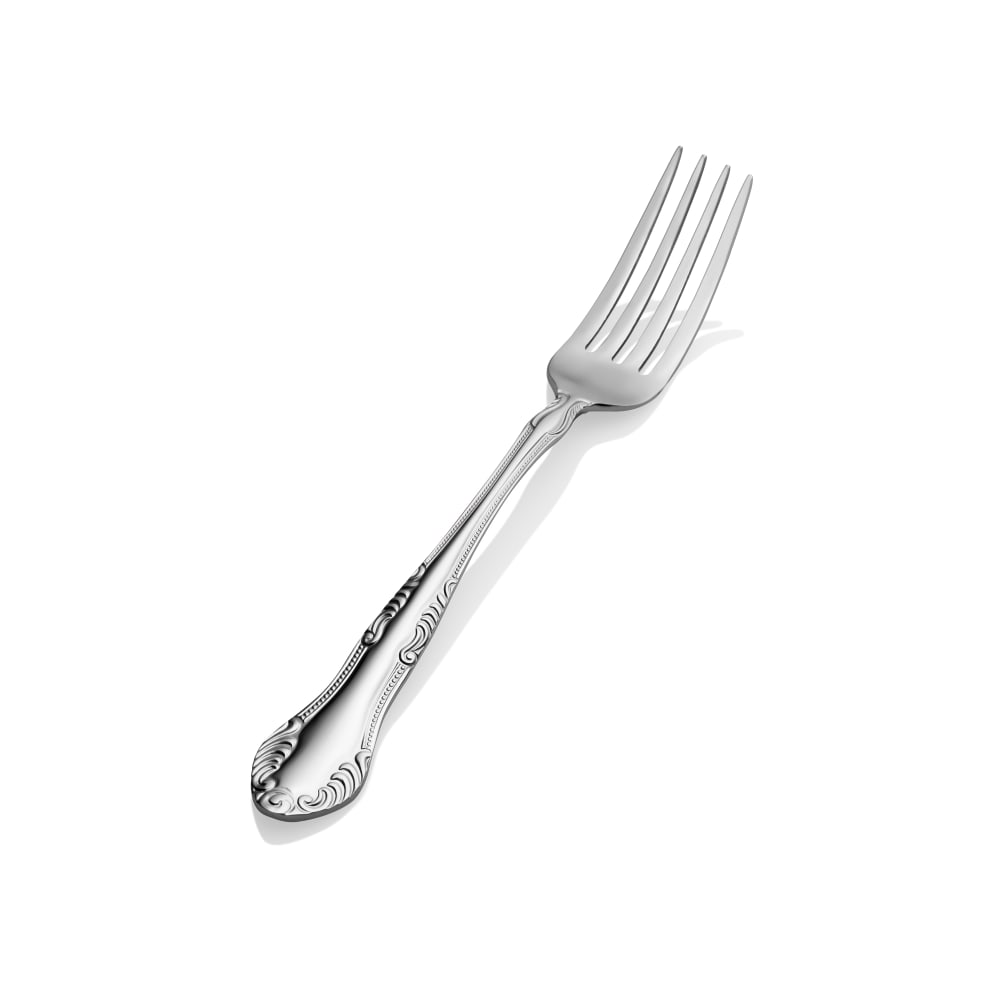 Bon Chef S2505 7 1/2" Dinner Fork with 18/10 Stainless Grade, Elegant Pattern