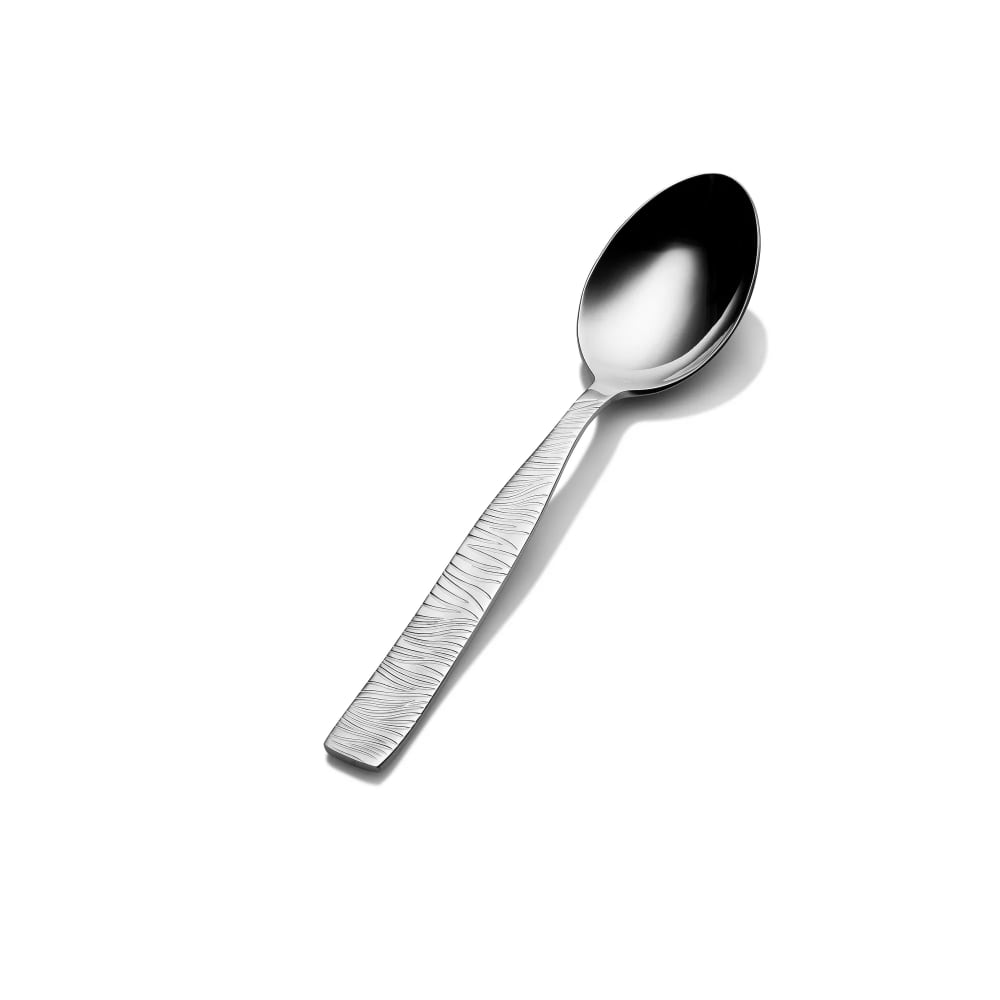 Bon Chef S2903 7 1/5" Dessert Spoon with 18/8 Stainless Grade, Safari Pattern
