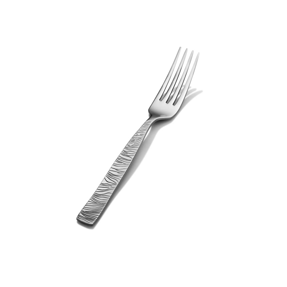 Bon Chef S2905 7 3/7" Dinner Fork with 18/10 Stainless Grade, Safari Pattern