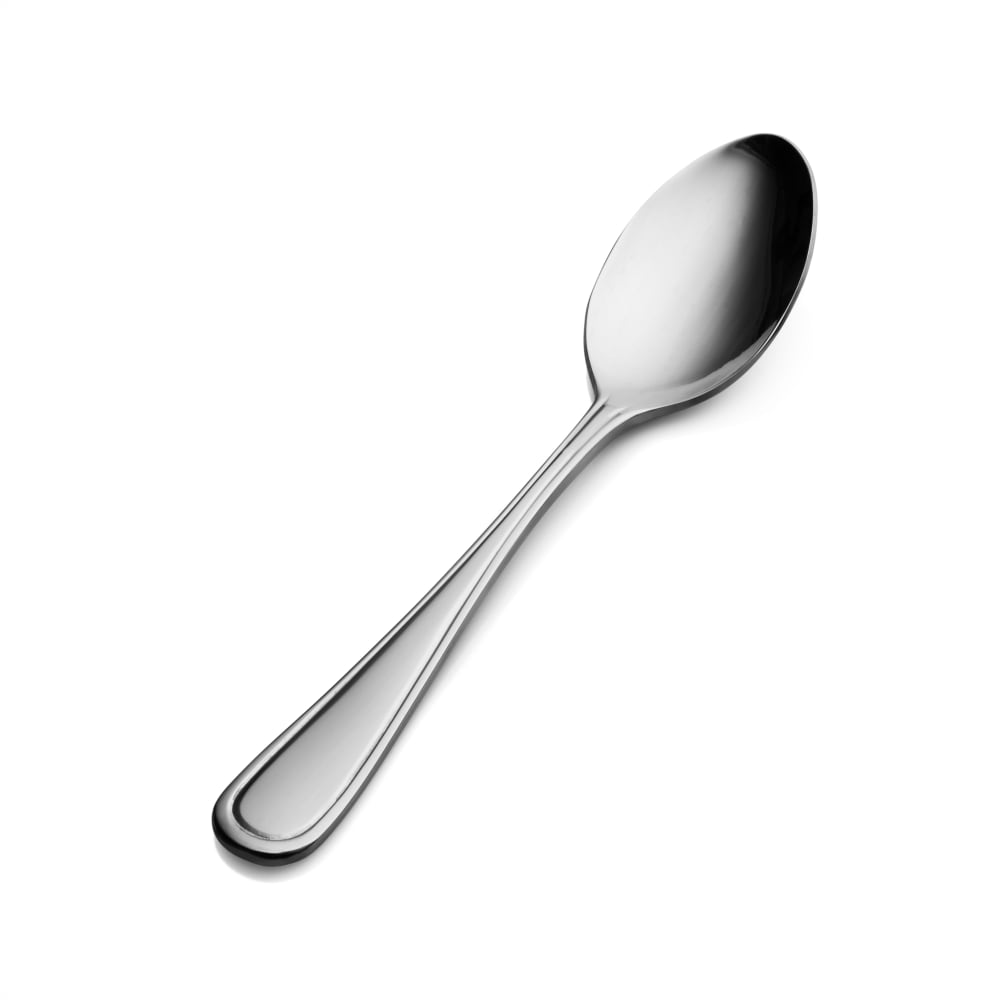 Bon Chef S303 7 1/6" Dessert Spoon with 18/8 Stainless Grade, Tuscany Pattern