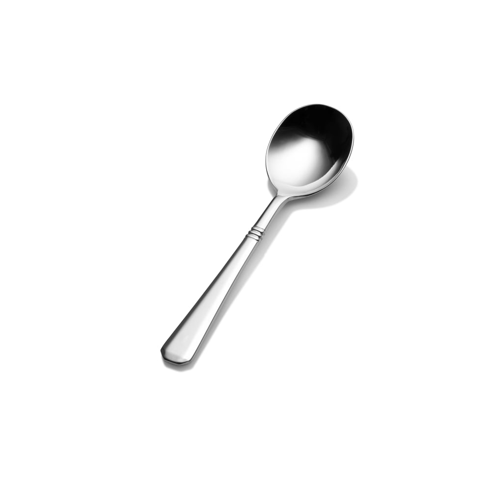 Bon Chef S3401 6.69" Bouillon Spoon with 18/8 Stainless Grade, Cordoba Pattern