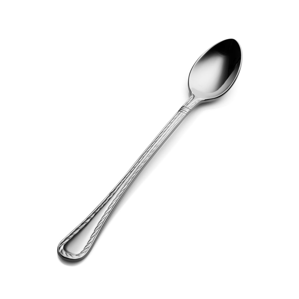 Bon Chef S402 7 37/100" Iced Tea Spoon with 18/10 Stainless Grade, Amore Pattern