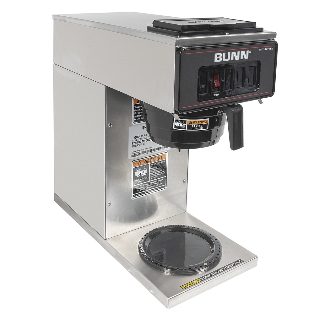 Bunn VP17-1 Medium Volume Decanter Coffee Maker - Pourover, 3 4/5 gal/hr, 120v (13300.0001)