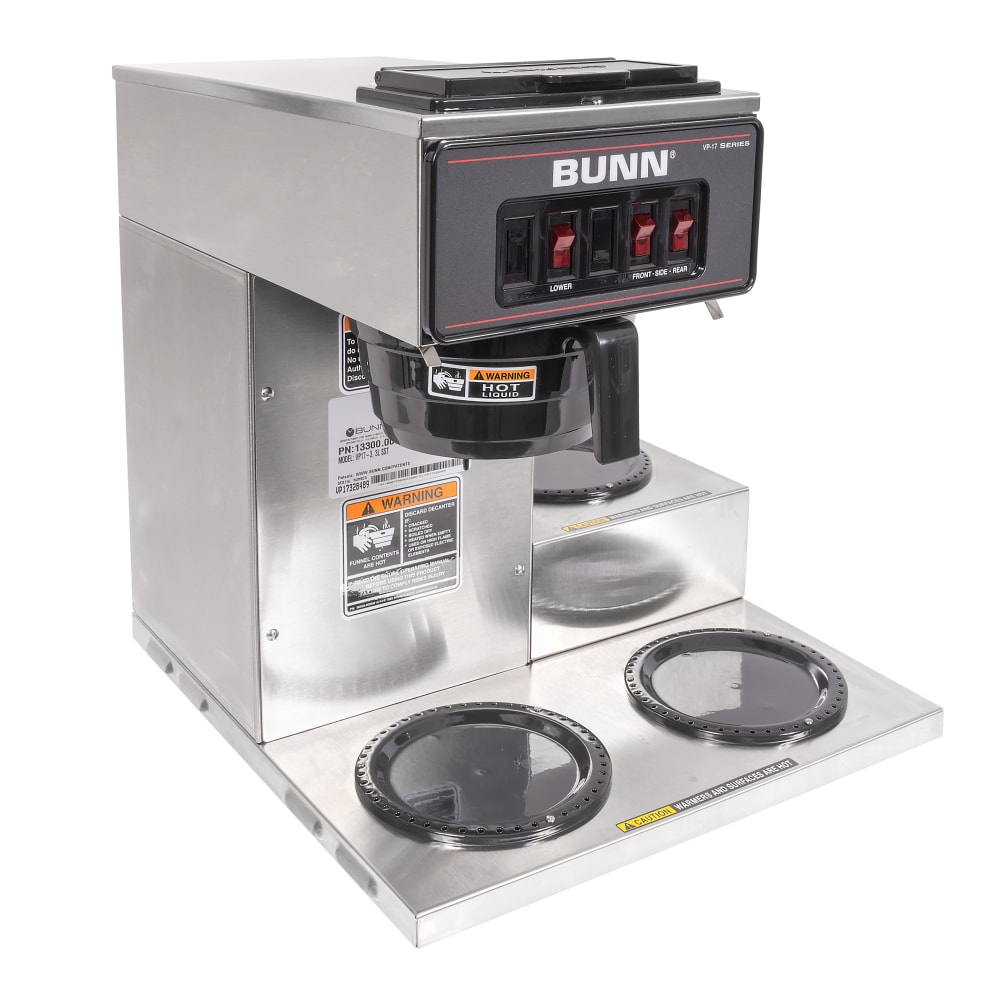 Bunn VP17-3 Medium Volume Decanter Coffee Maker - Pourover, 3 4/5 gal/hr, 120v (13300.0003)