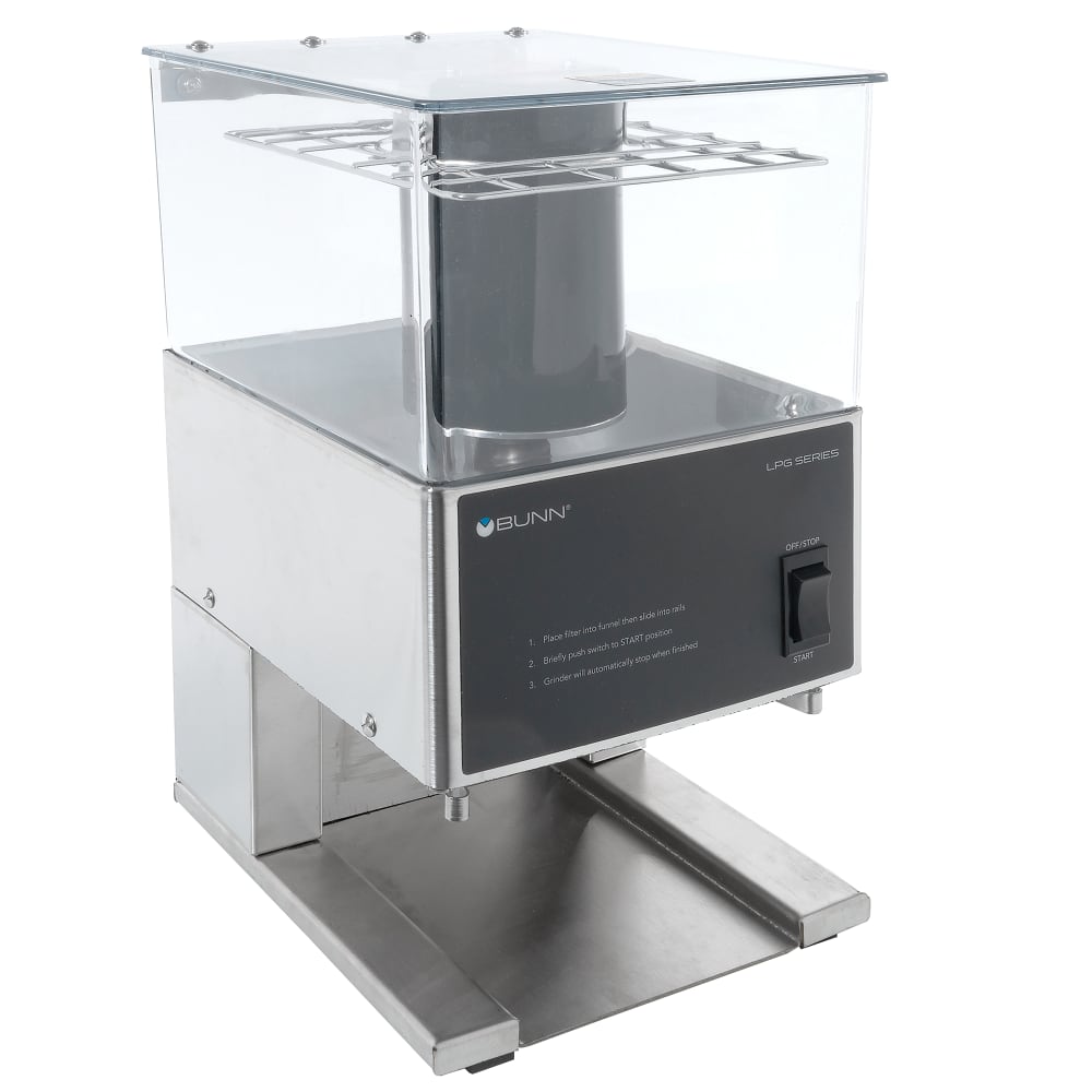 Bunn LPG Low Profile Coffee Grinder w/ 6 lb Hopper & Portion Control, 120v (20580.0001)