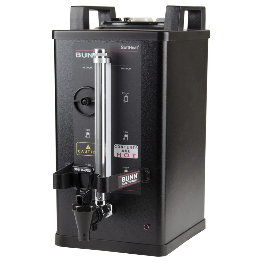 Bunn 1 1/2 Gallon Soft Heat® Satellite Brewer Server, 30 Minute Setting, Black Finish (27850.0004)
