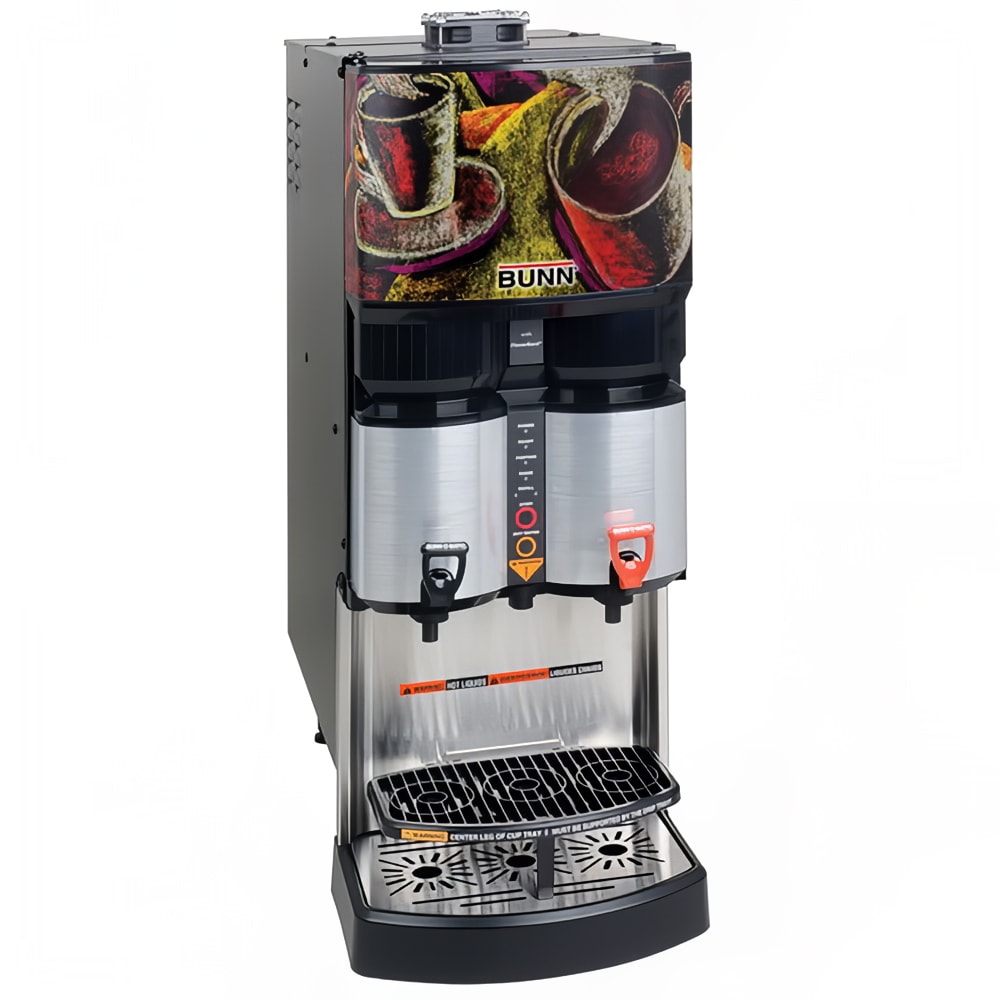 Bunn LCA-2 Ambient Liquid Coffee Dispenser w/ (2) Dispense Heads, Up To 100:1 Ratio, 120v (34400.0001)