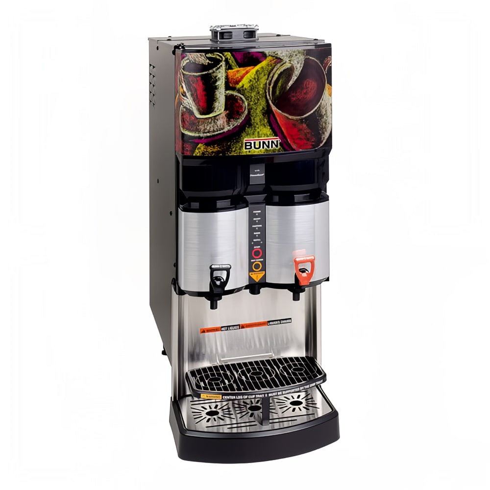 Bunn LCA-2 Ambient Liquid Coffee Dispenser w/ (2) Dispense Heads, Up To 45:1 Ratio, 120v (34400.0002)