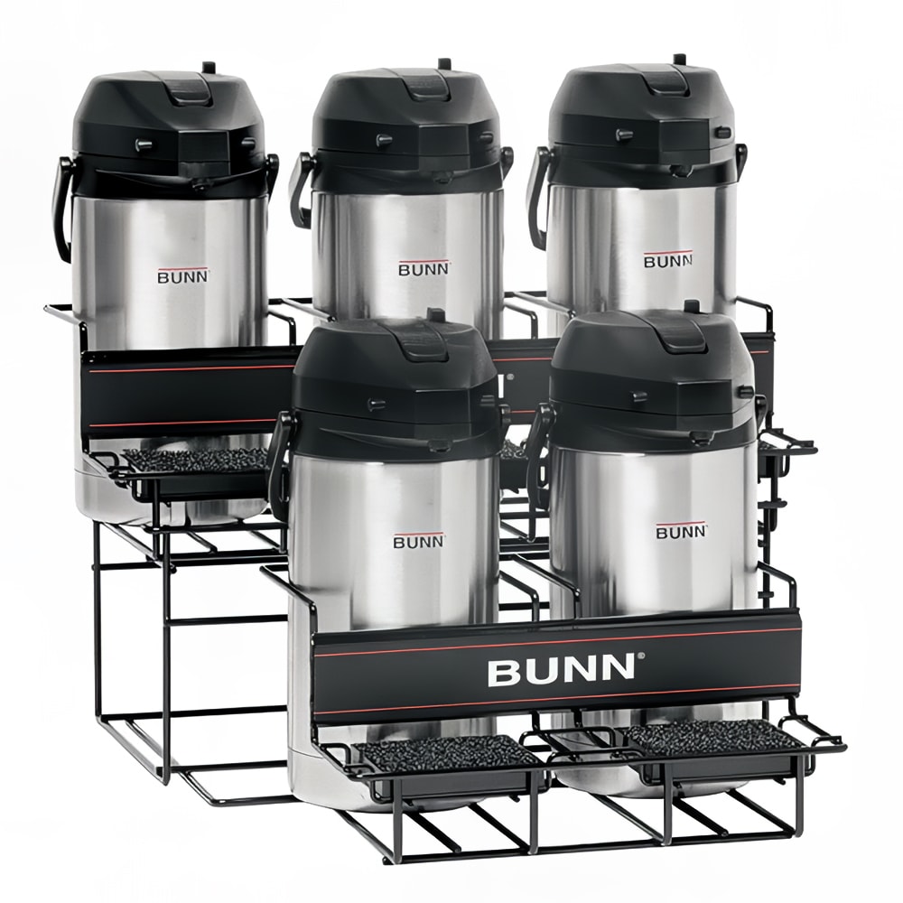 Bunn UNIV-4 APR Universal Airpot Rack, For 5 Airpots, Holds 3 Upper/2 Lower (35728.0004)