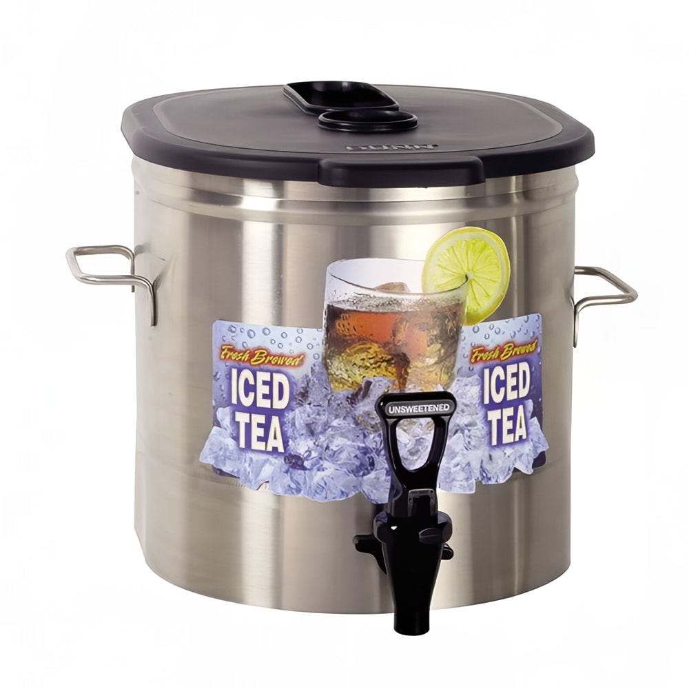 Bunn TDO-3.5 3 1/2 gal Oval Iced Tea Dispenser w/ Handles (37100.0000)