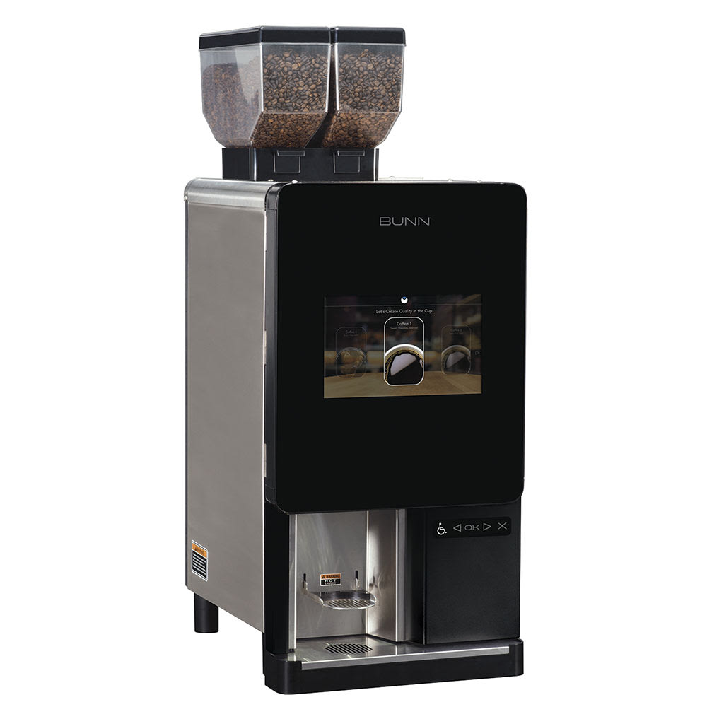 Bunn Sure Immersion™ Bean to Cup Coffee Brewer w/ (2) 3 lb Hoppers & (2) Grinders, 120v (44400.0100)