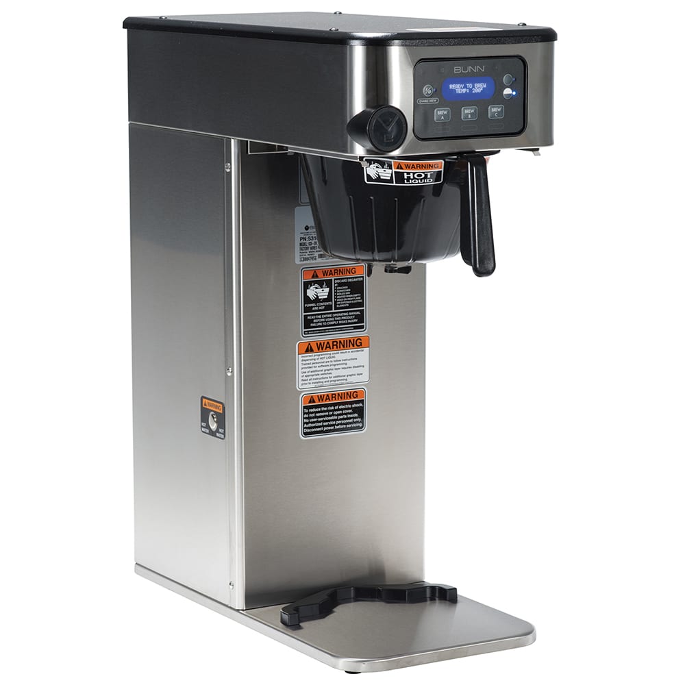Bunn ICB-DV Automatic Coffee Brewer for Thermal Servers - Stainless, 120-208v/1ph (53100.0000)