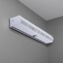 Berner CLC08-1060E 60" Heated Air Curtain - (2) Speeds, White, 208v/1ph thumbnail 2