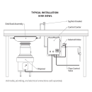 InSinkErator SS-100 Disposer, Basic Unit Only, 1 HP, Stainless, 115v thumbnail 3