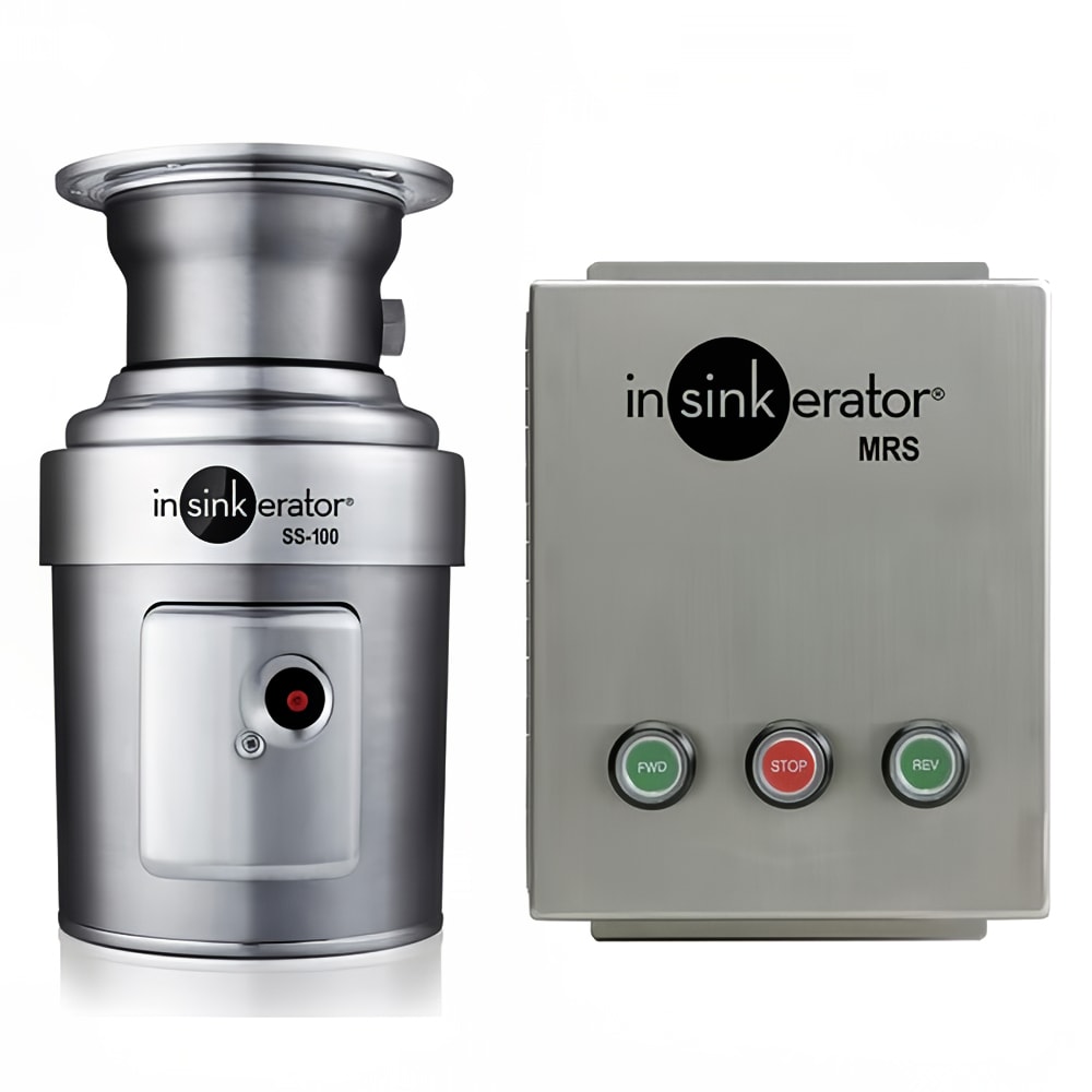 InSinkErator SS-100-12A-MRS Disposer, Basic Unit Only, 1 HP, Stainless, 115v