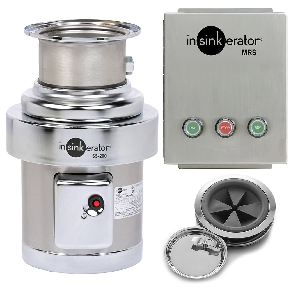 InSinkErator SS-200-7-MRS Disposer Pack w/ #7 Adapter & Manual Reverse Switch, 2 HP, 208v/1ph