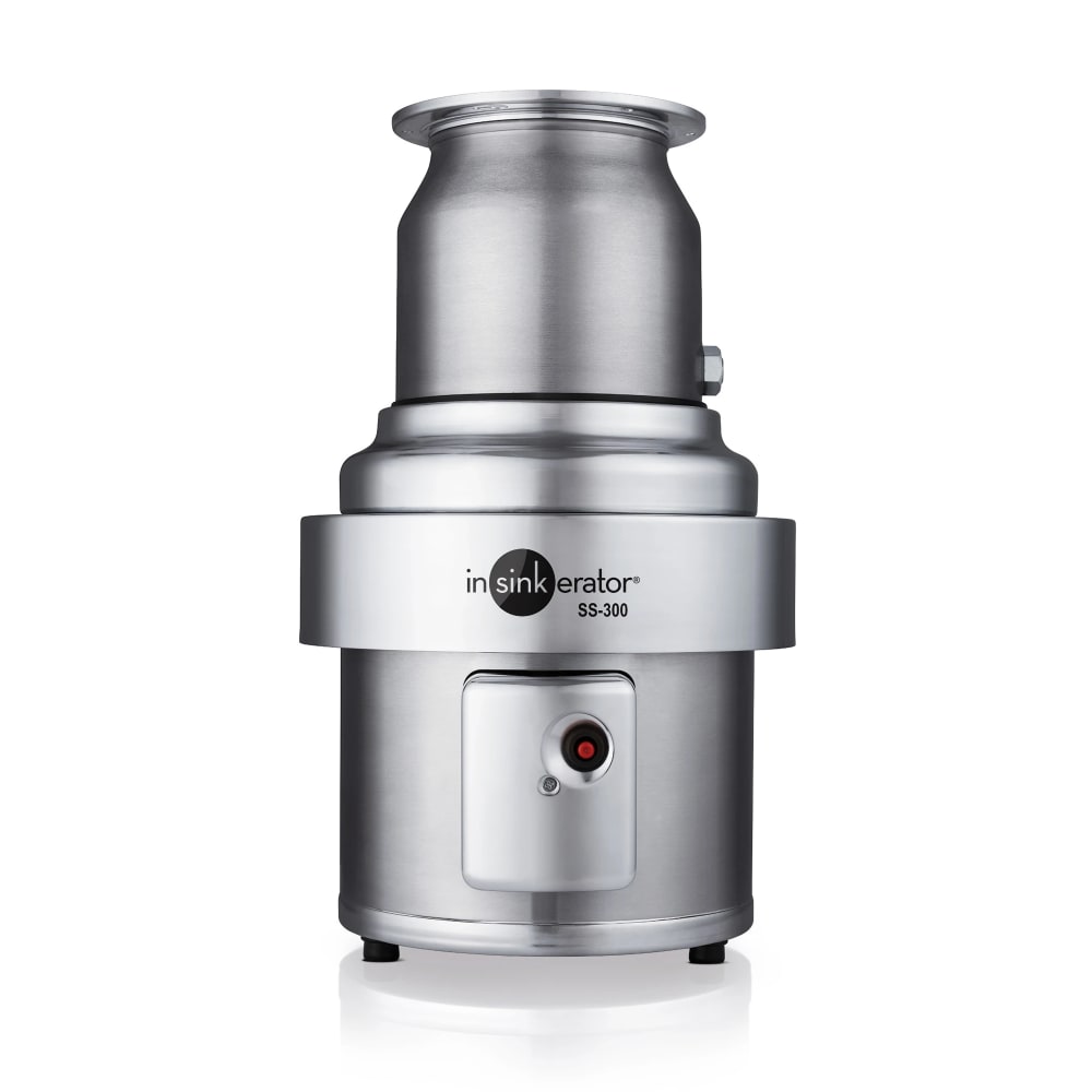 InSinkErator SS-300 Disposer, Basic Unit Only, Stainless, 3 HP, 208v/3ph