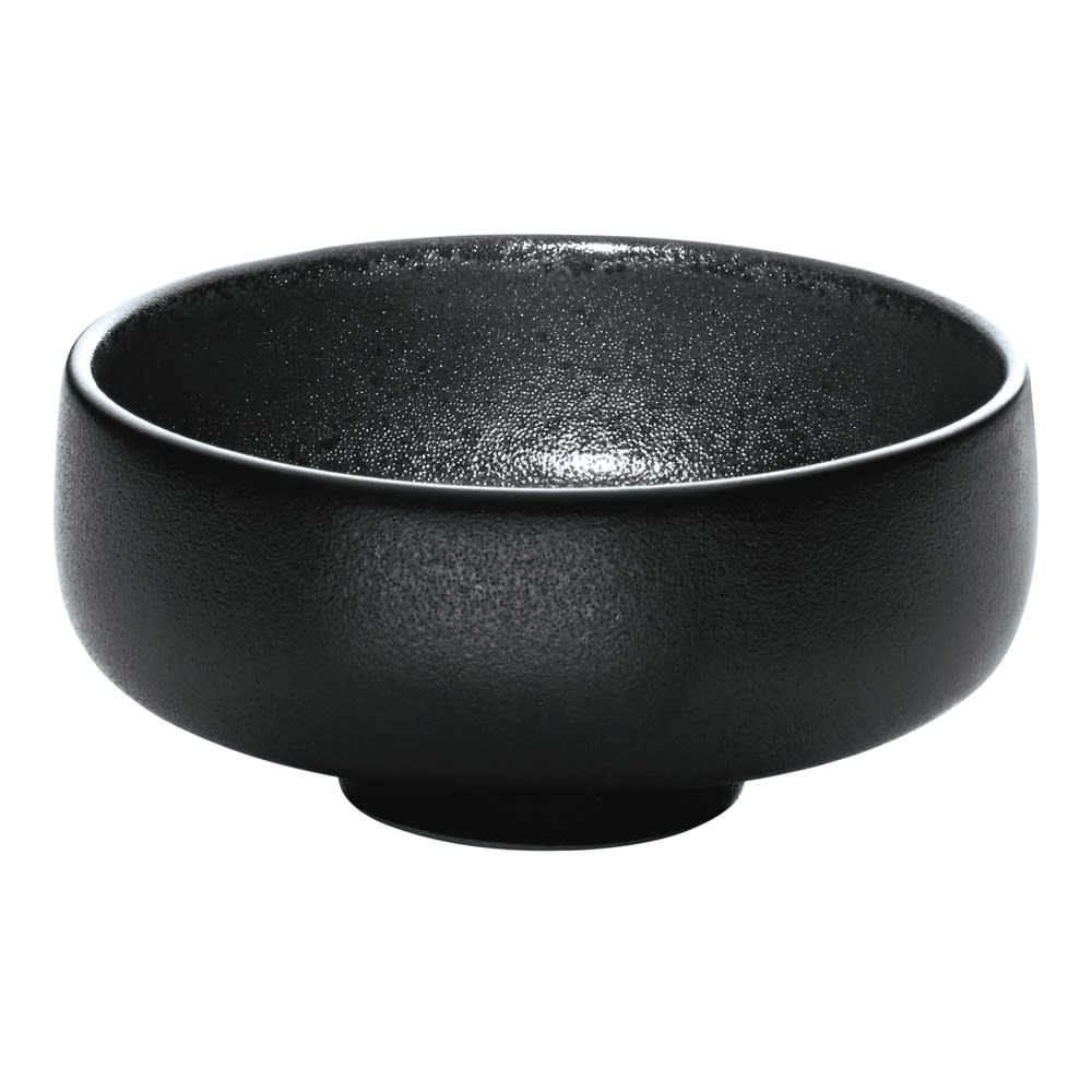 Schonwald 4 1/10 oz Round Dip Dish - Stoneware, Playground, Black (701350891021090)
