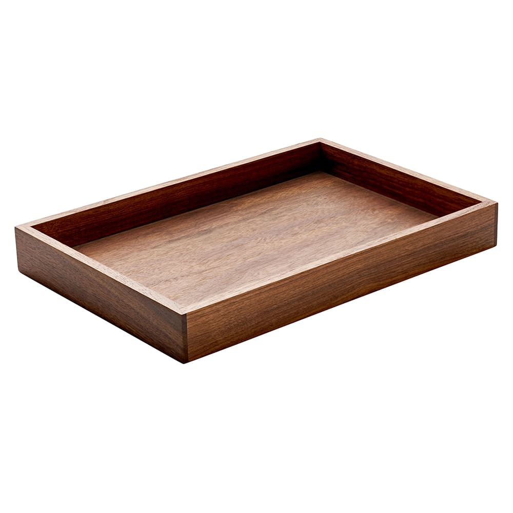 Schonwald 11 1/2" x 7 1/8" Rectangular Playground Platter - Walnut Wood (742890691000000)