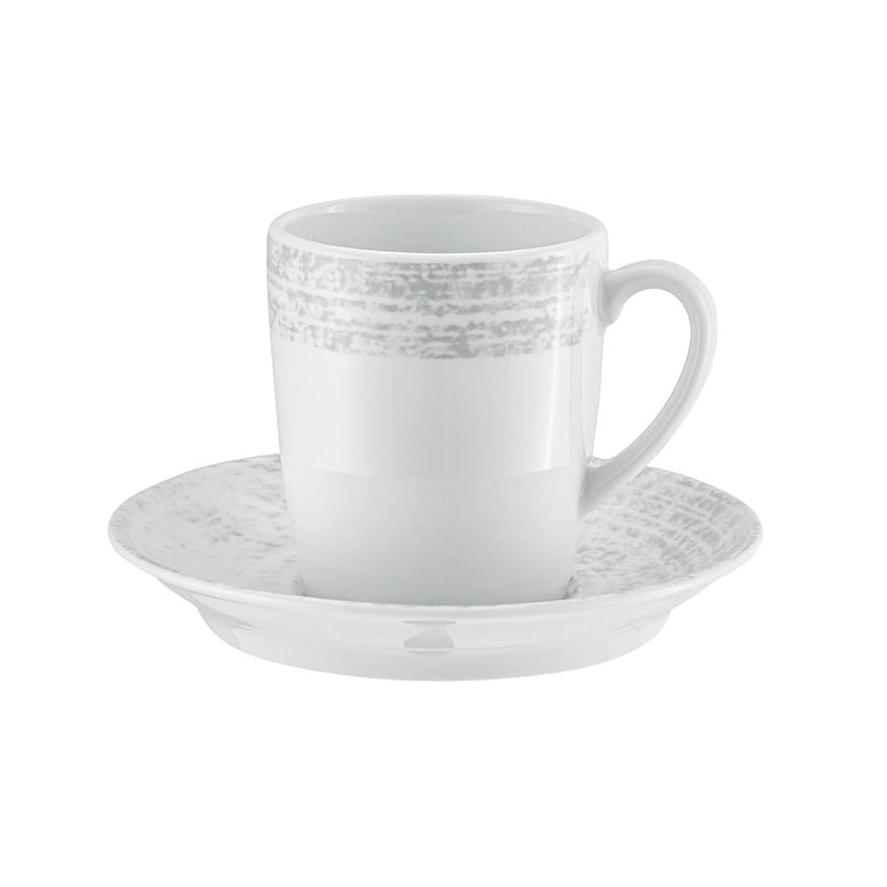 Schonwald 6 3/4 oz Shabby Chic Cup - Porcelain, Structure Gray (9015270-63070)