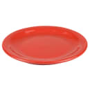 Libbey 903034009 6 1/4" Round Plate w/ Cantina Carved Pattern & Shape, Flint Body, Cayenne thumbnail 3