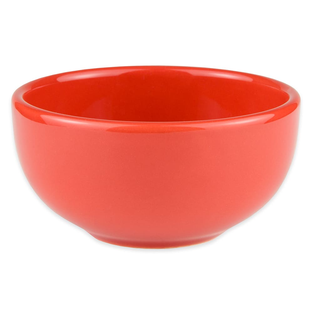 Libbey 903045005 8 oz Round Unhandled Bouillon w/ Cantina Uncarved Pattern, Republic Shape, Cayenne