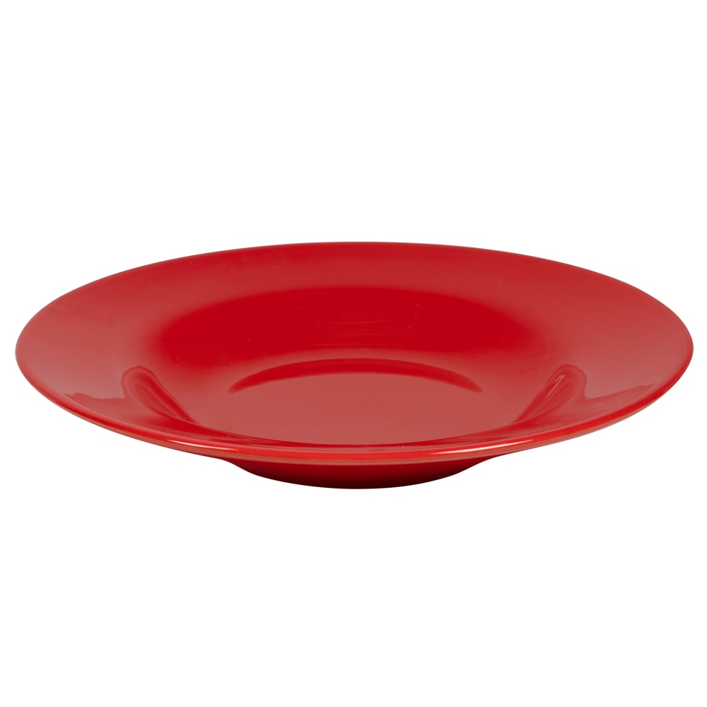 Libbey 903045377 21 oz Round Pasta Bowl w/ Rolled Edge & Cantina Uncarved Pattern, Cayenne