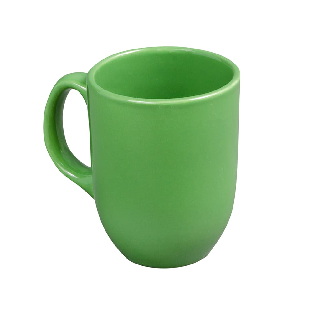 Libbey 903046904 11 oz Porcelain Mug w/ Uncarved Pattern, Sage