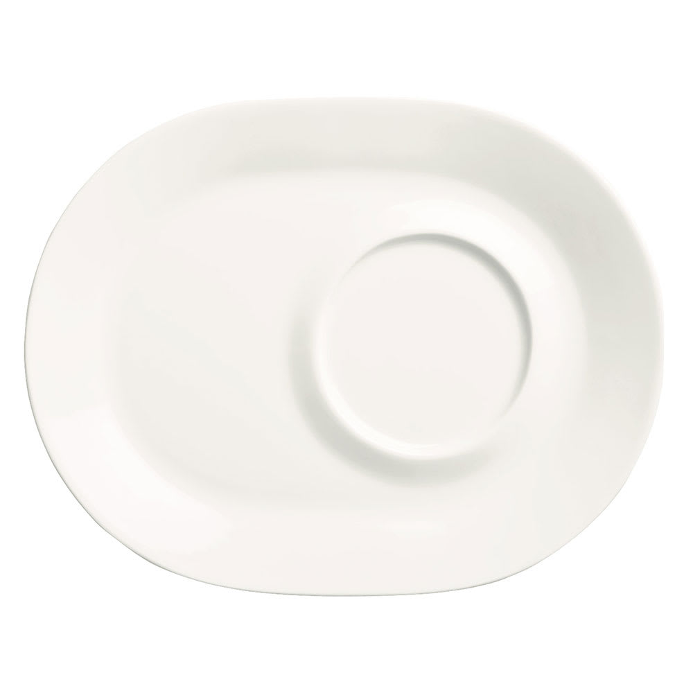Libbey 905356013 9 1/2" Oval Royal Rideau Racetrack Plate - Rolled Edge, White
