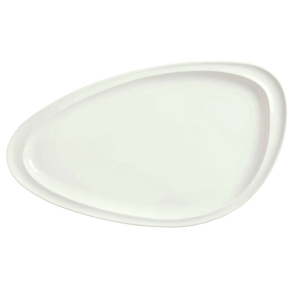 Libbey 905356404 Triangular Slenda Plate - 13 3/4x7 1/2" Royal Rideau