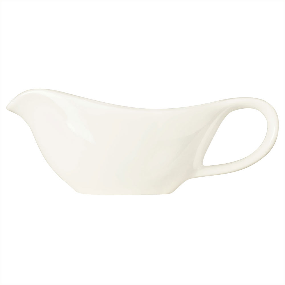 Libbey 905356905 3 oz Royal Rideau Sauce Boat - Glazed, Loop Handle, White