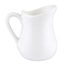 Libbey 905356907 3 oz Slenda® Creamer - Glazed Porcelain, White Royal Rideau™ thumbnail 2