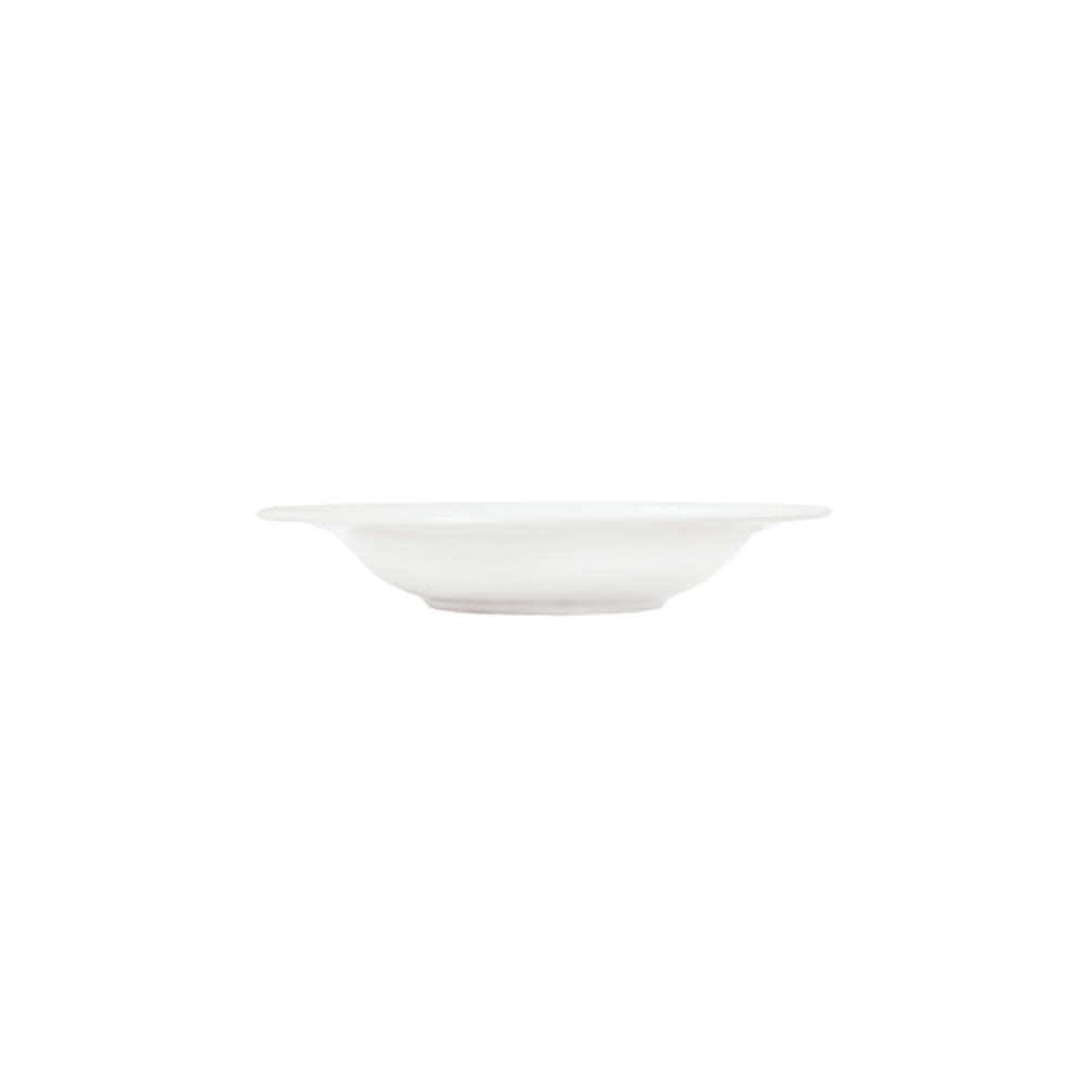 Libbey 911190004 9 1/4" Round Soup Plate, International Pattern & Shape, Ultra White Bone China Body