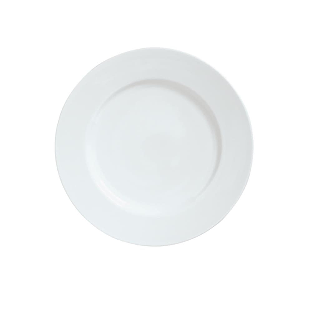 Libbey 911194006 6 5/8" Round Plate w/ Reflections Pattern & Shape, Alumawhite Body