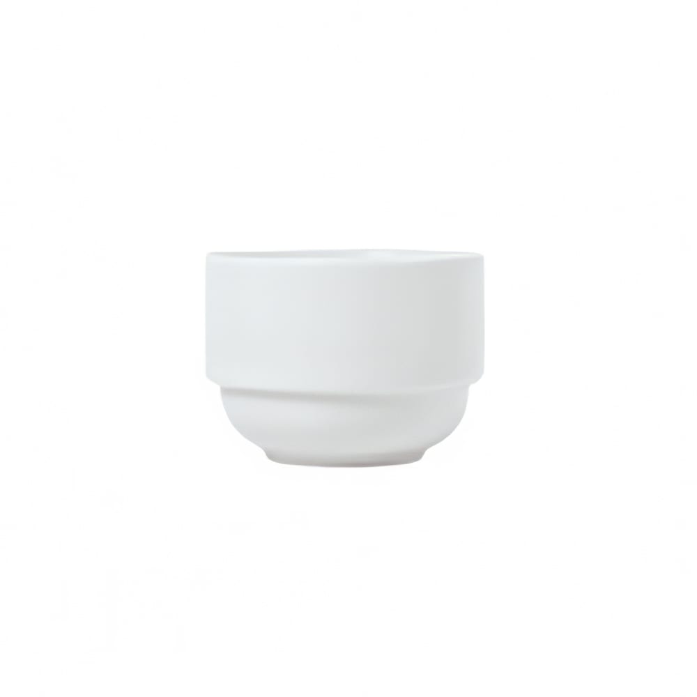 Libbey 911194038 8 oz Round Stackable Bouillon w/ Reflections Pattern & Shape, Alumawhite Body