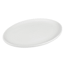 Libbey 911194408 12-1/4" x 9" Oval Reflections Platter - Porcelain, Aluma White thumbnail 3
