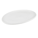 Libbey 911194409 14 1/4" Oval Reflections Platter - Porcelain, Aluma White thumbnail 3