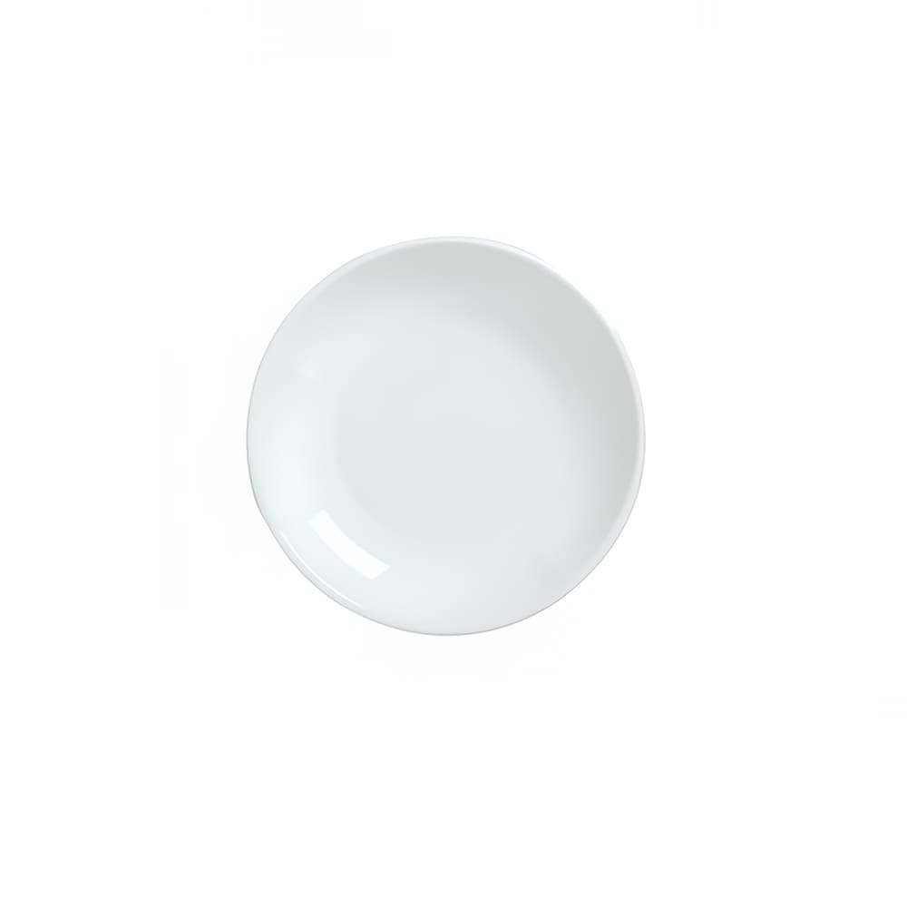 Libbey 911194411 6 1/4" Round Plate, Coupe, w/ Reflections Pattern & Shape, Aluma White Body