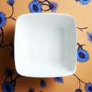 Libbey 911194431 14 oz Square Bowl w/ Reflections Pattern & Shape, Alumawhite Body thumbnail 2