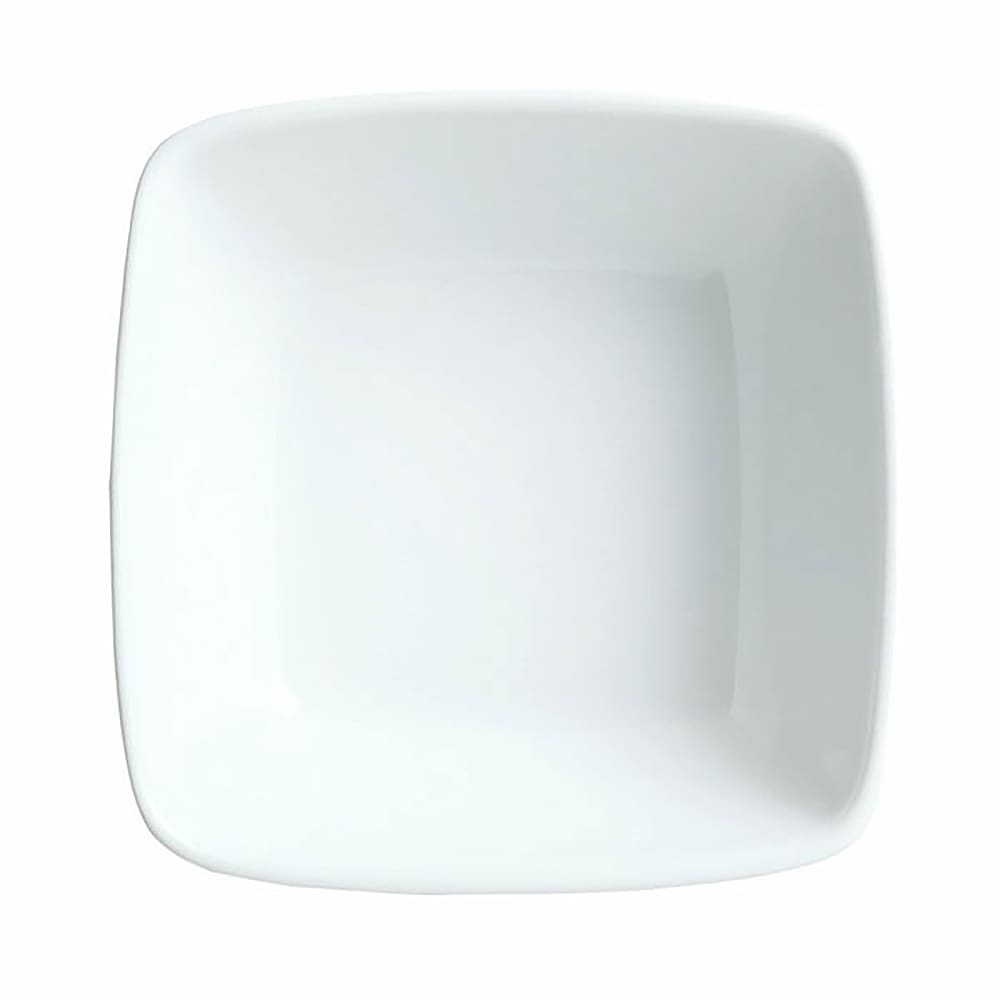 Libbey 911194432 7 oz Square Bowl w/ Reflections Pattern & Shape, Alumawhite Body