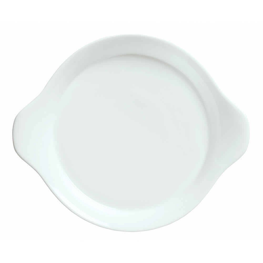 Libbey 911194440 8 1/4" Round Handled Dish w/ Reflections Pattern & Shape, Alumawhite Body