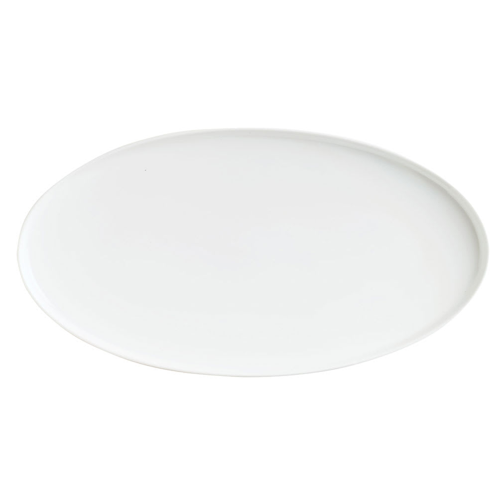 Libbey 911194484 14" x 7-1/2" Oval Chef's Selection Tray - Porcelain, Aluma White