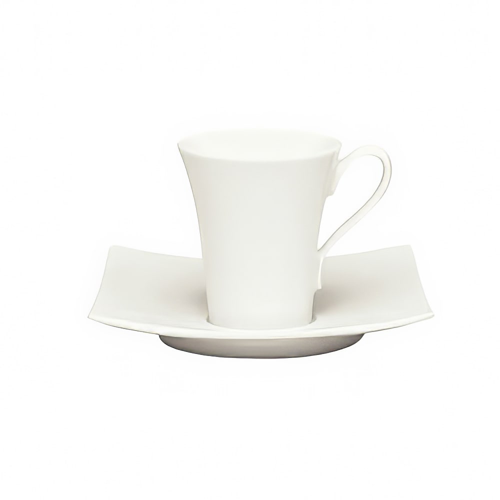 Schonwald 3 1/2 oz Porcelain Espresso Cup - Fine Dining Pattern, White (9135360)