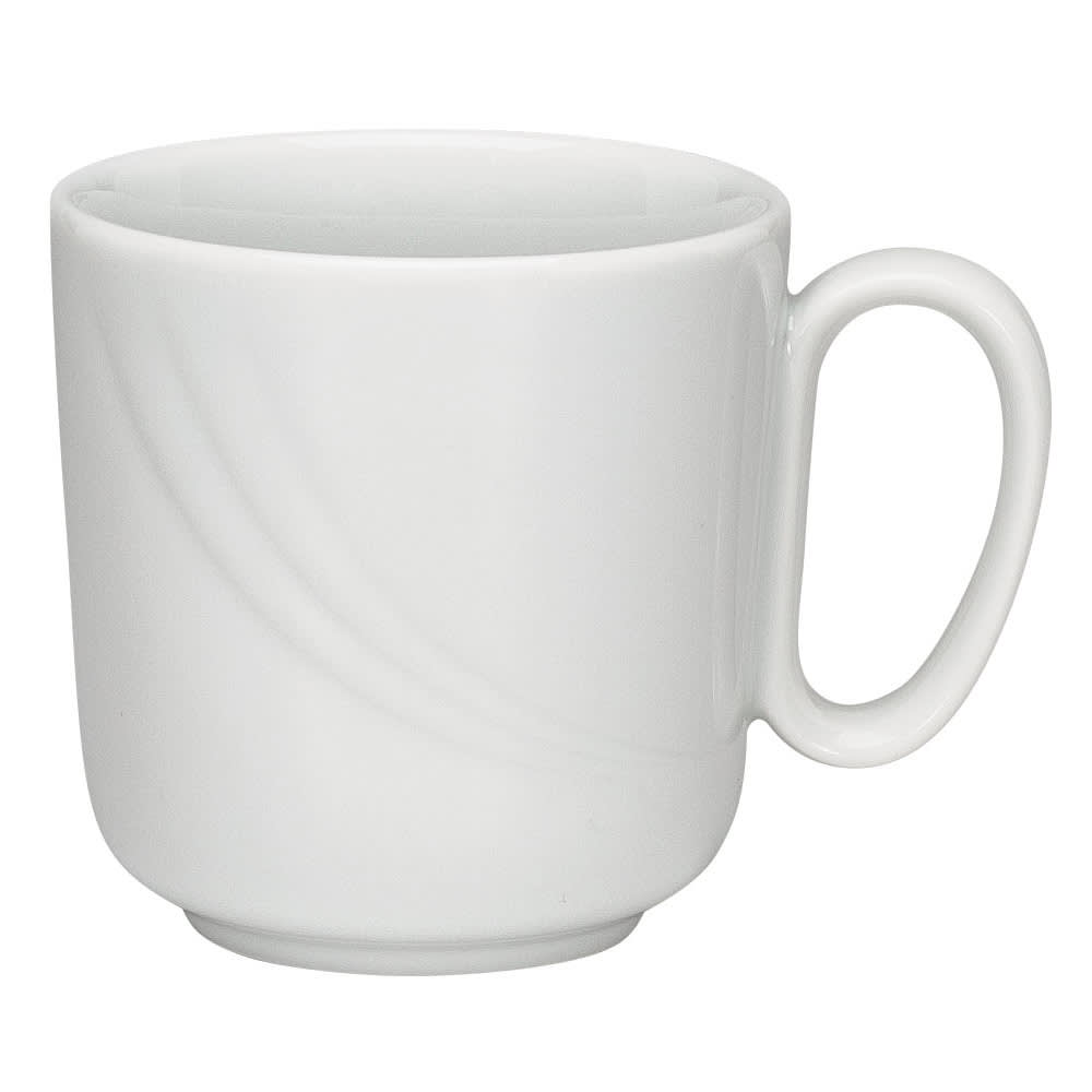 Libbey 9185629 9 1/2 oz Schonwald Mug - Donna, Porcelain, White